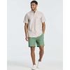 image:image3 Pack Mens Cotton Chino 7 Shorts Casual Lounge Elastic Waist DrawstringSet 1