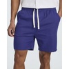 image:image3 Pack Mens Cotton Chino 7 Shorts Casual Lounge Elastic Waist DrawstringSet 2