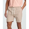 image:image3 Pack Mens Cotton Chino 7 Shorts Casual Lounge Elastic Waist DrawstringSet 4