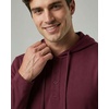 image:image3 Pack Mens Cotton Henley Hoodie Pullover Hooded Shirts Sweatshirts TopsBlack  Burgundy  Navy