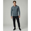 image:image3 Pack Mens Cotton Henley Hoodie Pullover Hooded Shirts Sweatshirts TopsBlack  Charcoal  Stormy Weather