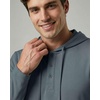 image:image3 Pack Mens Cotton Henley Hoodie Pullover Hooded Shirts Sweatshirts TopsBlack  Charcoal  Stormy Weather