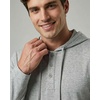 image:image3 Pack Mens Cotton Henley Hoodie Pullover Hooded Shirts Sweatshirts TopsBlack  Quite Shade  Grey
