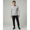 image:image3 Pack Mens Cotton Henley Hoodie Pullover Hooded Shirts Sweatshirts TopsBlack  Quite Shade  Grey