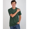 image:image3 Pack Mens Cotton Henley Shirts Short Sleeve Button Up Casual Work LoungeShort Sleeve  Set 4