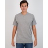image:image3 Pack Mens Cotton Henley Shirts Short Sleeve Button Up Casual Work LoungeShort Sleeve  Set 5