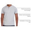 image:image3 Pack Mens Cotton Henley Shirts Short Sleeve Button Up Casual Work LoungeShort Sleeve  Set 7