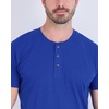 image:image3 Pack Mens Cotton Henley Shirts Short Sleeve Button Up Casual Work LoungeShort Sleeve  Set 8