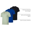image:image3 Pack Mens Cotton Henley Shirts Short Sleeve Button Up Casual Work LoungeShort Sleeve  Set 8