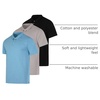 image:image3 Pack Mens Cotton Jersey Polo Shirts Short Sleeve Collared Golf AthleticSet B