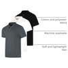 image:image3 Pack Mens Cotton Jersey Polo Shirts Short Sleeve Collared Golf AthleticSet H
