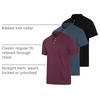 image:image3 Pack Mens Cotton Jersey Polo Shirts Short Sleeve Collared Golf AthleticSet J