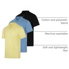 image:image3 Pack Mens Cotton Jersey Polo Shirts Short Sleeve Collared Golf AthleticSet K