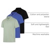 image:image3 Pack Mens Cotton Jersey Polo Shirts Short Sleeve Collared Golf AthleticSet L