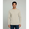 image:image3 Pack Mens Cotton Long Sleeve Henley T Shirts Casual Work Gym Workout TeeLong Sleeve  Set 1