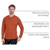 image:image3 Pack Mens Cotton Long Sleeve Henley T Shirts Casual Work Gym Workout TeeLong Sleeve  Set 12