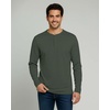 image:image3 Pack Mens Cotton Long Sleeve Henley T Shirts Casual Work Gym Workout TeeLong Sleeve  Set 3