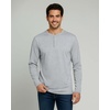 image:image3 Pack Mens Cotton Long Sleeve Henley T Shirts Casual Work Gym Workout TeeLong Sleeve  Set 5