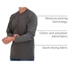 image:image3 Pack Mens Cotton Long Sleeve Henley T Shirts Casual Work Gym Workout TeeLong Sleeve  Set 6