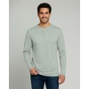 image:image3 Pack Mens Cotton Long Sleeve Henley T Shirts Casual Work Gym Workout TeeLong Sleeve  Set 9