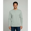 image:image3 Pack Mens Cotton Long Sleeve Henley T Shirts Casual Work Gym Workout TeeLong Sleeve  Set 9