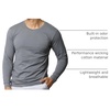 image:image3 Pack Mens Cotton Long Sleeve Pocket T Shirts Crew Neck Athletic WorkoutSet 6