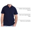 image:image3 Pack Mens Cotton Pique Polo Shirts Short Sleeve Collared Golf Work TopsSet C