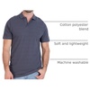 image:image3 Pack Mens Cotton Pique Polo Shirts Short Sleeve Collared Golf Work TopsSet D