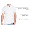 image:image3 Pack Mens Cotton Pique Polo Shirts Short Sleeve Collared Golf Work TopsSet H