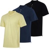 image:image3 Pack Mens Cotton Pique Polo Shirts Short Sleeve Collared Golf Work TopsSet L