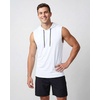 image:image3 Pack Mens Dry Fit Tank Top Hoodie Sleeveless Workout Gym Muscle ShirtsSet 12
