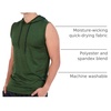 image:image3 Pack Mens Dry Fit Tank Top Hoodie Sleeveless Workout Gym Muscle ShirtsSet 2