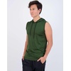 image:image3 Pack Mens Dry Fit Tank Top Hoodie Sleeveless Workout Gym Muscle ShirtsSet 2