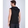 image:image3 Pack Mens Dry Fit Tank Top Hoodie Sleeveless Workout Gym Muscle ShirtsSet 4