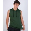 image:image3 Pack Mens Dry Fit Tank Top Hoodie Sleeveless Workout Gym Muscle ShirtsSet 4