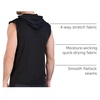 image:image3 Pack Mens Dry Fit Tank Top Hoodie Sleeveless Workout Gym Muscle ShirtsSet 7