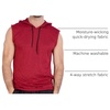 image:image3 Pack Mens Dry Fit Tank Top Hoodie Sleeveless Workout Gym Muscle ShirtsSet 8