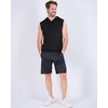 image:image3 Pack Mens Dry Fit Tank Top Hoodie Sleeveless Workout Gym Muscle ShirtsSet 9