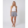 image:image3 Pack Womens Cotton Pajama Shorts Boxer Lounge Sleepwear PJs with PocketsInkwell Stripe  Moonbeam Check  Moonbeam Stripe