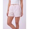 image:image3 Pack Womens Cotton Pajama Shorts Boxer Lounge Sleepwear PJs with PocketsMagano Calcite Stripe  Clear Sky Stripe  Pale Lilac Mini Stripe
