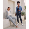 image:image3 Pack Womens Fleece Joggers Sweatpants Lounge Pants Sweats Casual PocketsSet 1