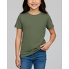 image:image4 Pack Girls Cotton Tshirts Short Sleeve Crew Neck Tees Kids Teens TopsSet 5