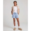 image:image4 Pack Girls Fleece Shorts Lounge Sleep Kids Teens Sweatshorts PocketsSolid Black  Charcoal Heather  Solid Ballad Blue