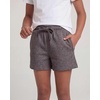 image:image4 Pack Girls Fleece Shorts Lounge Sleep Kids Teens Sweatshorts PocketsSolid Black  Charcoal Heather  Solid Ballad Blue
