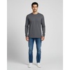 image:image4 Pack Mens Cotton Long Sleeve Shirts Crew Neck Work Casual Jersey T ShirtSet 3