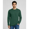 image:image4 Pack Mens Cotton Long Sleeve Shirts Crew Neck Work Casual Jersey T ShirtSet 6