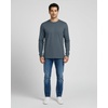 image:image4 Pack Mens Cotton Long Sleeve Shirts Crew Neck Work Casual Jersey T ShirtSet 7