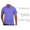 image:image4 Pack Mens Cotton Pique Polo Shirts Short Sleeve Collared Golf WorkSet 10