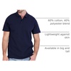image:image4 Pack Mens Cotton Pique Polo Shirts Short Sleeve Collared Golf WorkSet 3