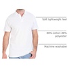 image:image4 Pack Mens Cotton Pique Polo Shirts Short Sleeve Collared Golf WorkSet 8